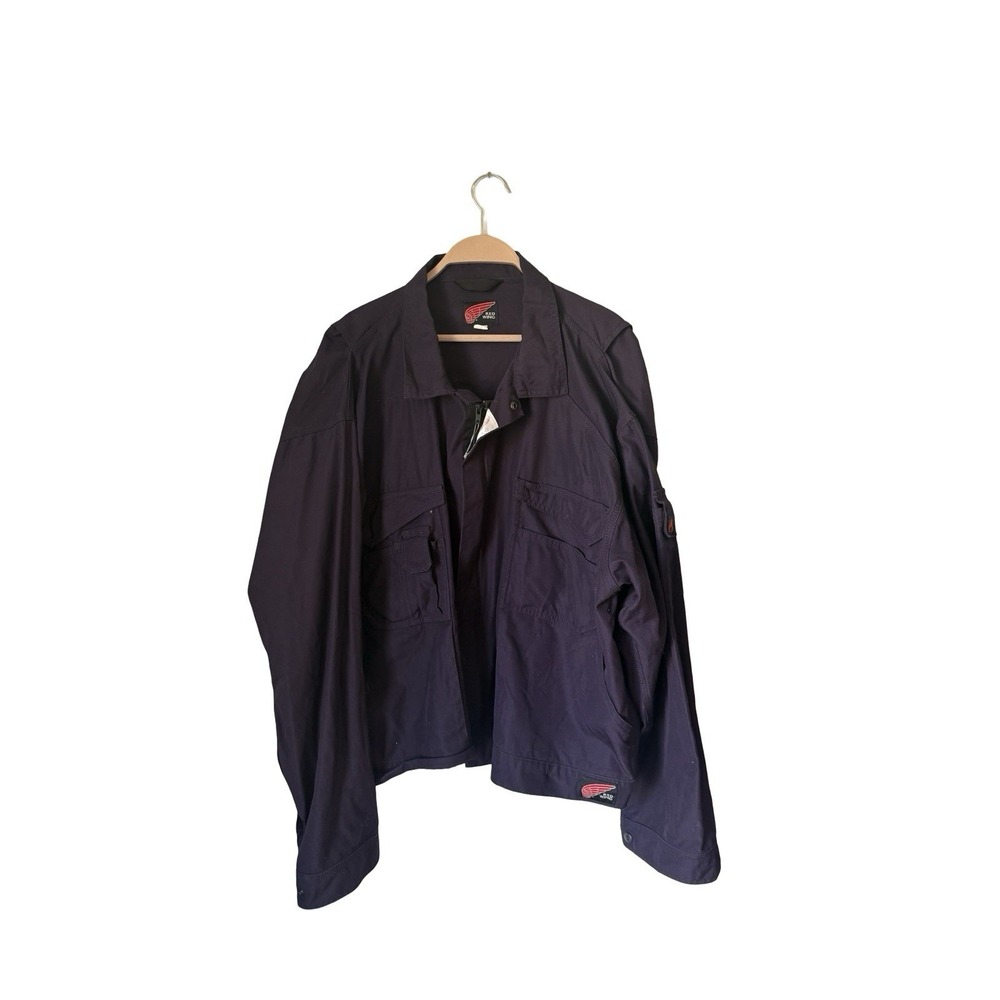 red wing safety‎ blue flame resistant jacket 6202 size 2XL 50-54 inches